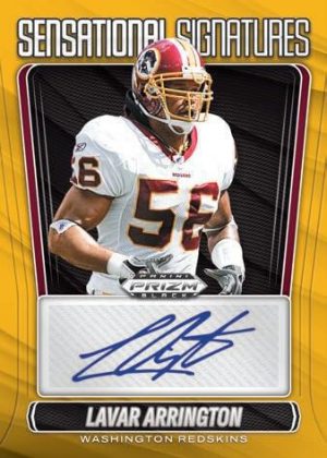 2025 Panini Prizm Black Football Sensational Sigs Lavar Arrington MOCK UP