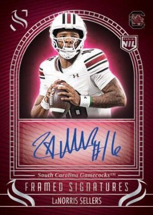 2025 Panini Silhouette Football Framed Signatures LaNorris Sellers MOCK UP