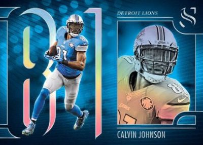 2025 Panini Silhouette Football Gala Calvin Johnson MOCK UP