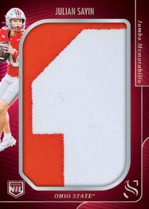 2025 Panini Silhouette Football Jumbo Memorabilia Julian Sayin MOCK UP
