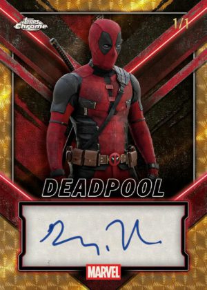2025 Topps Chrome Deadpool Chrome Auto SuperFractor Ryan Reynolds as Deadpool MOCK UP 2025 Topps Chrome Deadpool Chrome Auto SuperFractor Ryan Reynolds as Deadpool MOCK UP