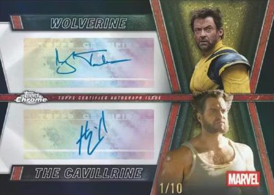 2025 Topps Chrome Deadpool Topps Chrome Dual Auto Black Henry Cavill as The Cavillrine, Hugh Jackman as Wolverine MOCK UP 2025 Topps Chrome Deadpool Topps Chrome Dual Auto Black Henry Cavill as The Cavillrine, Hugh Jackman as Wolverine MOCK UP