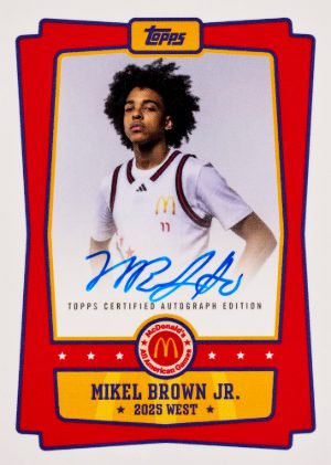 2025 Topps Chrome McDonalds All-American Basketball Event Autographs Mikel Brown Jr MOCK UP 2025 Topps Chrome McDonalds All-American Basketball Event Autographs Mikel Brown Jr MOCK UP