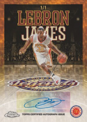 2025 Topps Chrome McDonalds All-American Basketball Legends Auto LeBron James MOCK UP 2025 Topps Chrome McDonalds All-American Basketball Legends Auto LeBron James MOCK UP
