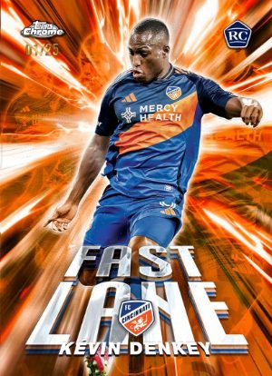 2025 Topps Chrome Sapphire MLS Fast Lane Kevin Denkey MOCK UP