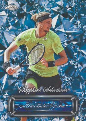 2025 Topps Chrome Sapphire Tennis Sapphire Selections Alexander Zverev MOCK UP