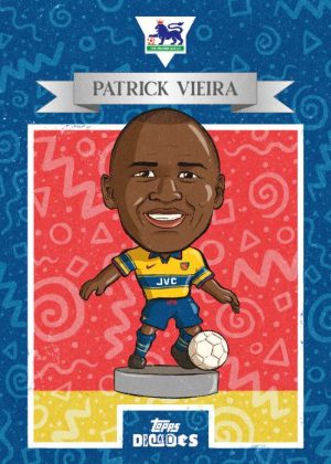 2025 Topps Decades Premier League Soccer 90s Edition Base Bobbleheads Patrick Vieira MOCK UP