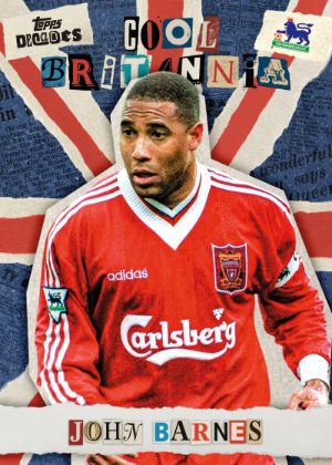 2025 Topps Decades Premier League Soccer 90s Edition Base Cool Britannia John Barnes MOCK UP