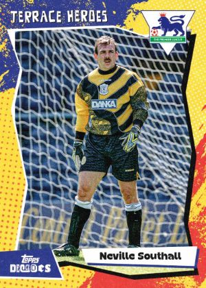 2025 Topps Decades Premier League Soccer 90s Edition Base Terrace Heroes Neville Southall MOCK UP