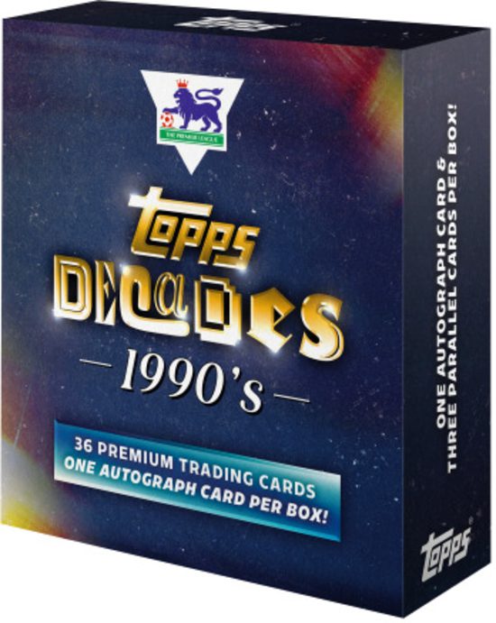 2025 Topps Decades Premier League Soccer 90s Edition