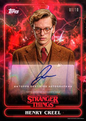 2025 Topps Stranger Things Auto Henry Creel MOCK UP