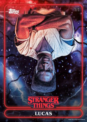 2025 Topps Stranger Things Base Upside Down SPs Lucas MOCK UP