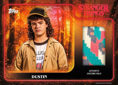 2025 Topps Stranger Things Relics Dustin MOCK UP
