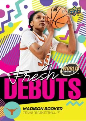 2025 Upper Deck World of Sports Volume 2 Fresh Debuts Madison Booker MOCK UP