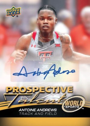 2025 Upper Deck World of Sports Volume 2 Prospective Talent Auto Antoine Andrews MOCK UP