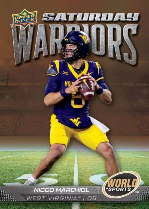 2025 Upper Deck World of Sports Volume 2 Saturday Warriors Nicco Marchiol MOCK UP