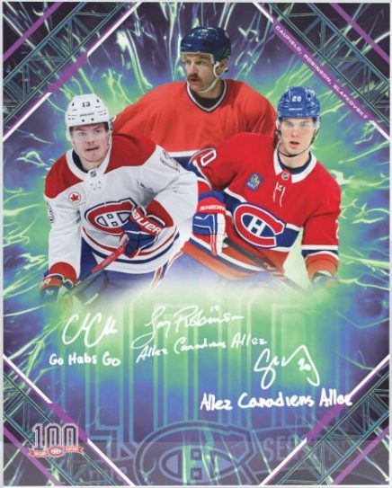 2026 Fanatics Under Wraps Emanate MOCK UP Multi-Player Stylized Collectible Signed 8x10 Photo Cole Caufield, Juraj Slafkovsky, Larry Robinson MOCK UP 2026 Fanatics Under Wraps Emanate MOCK UP Multi-Player Stylized Collectible Signed 8x10 Photo Cole Caufield, Juraj Slafkovsky, Larry Robinson MOCK UP