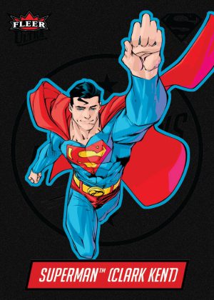 2026 Fleer Ultra Superman Medallions Black Superman MOCK UP