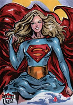2026 Fleer Ultra Superman Sketch Card Melike Acar MOCK UP