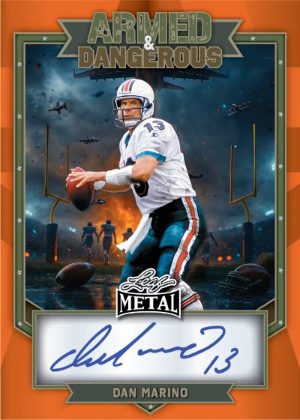 2026 Leaf Metal Football Armed and Dangerous War Auto Dan Marino MOCK UP