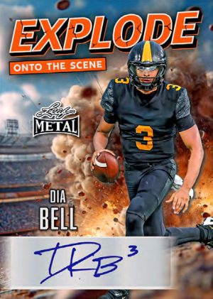 2026 Leaf Metal Football Explode Onto The Scene Auto Dia Bell MOCK UP