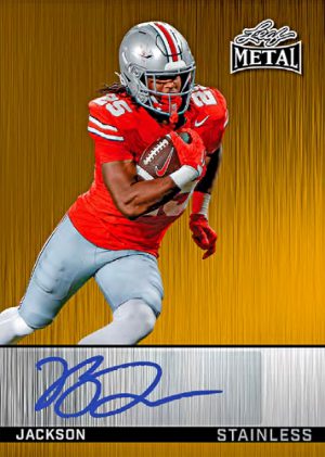 2026 Leaf Metal Football Stainless Auto Bo Jackson MOCK UP