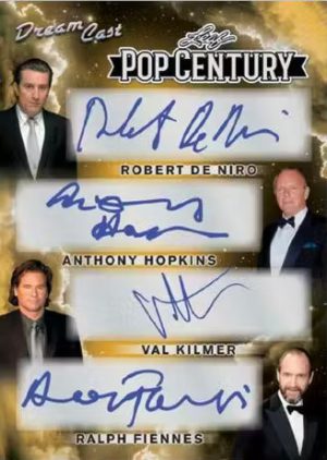 2026 Leaf Metal Pop Century Dream Cast 8 Front Robert De Niro, Anthony Hopkins, Val Kilmer, Ralph Fiennes MOCK UP 2026 Leaf Metal Pop Century Dream Cast 8 Front Robert De Niro, Anthony Hopkins, Val Kilmer, Ralph Fiennes MOCK UP