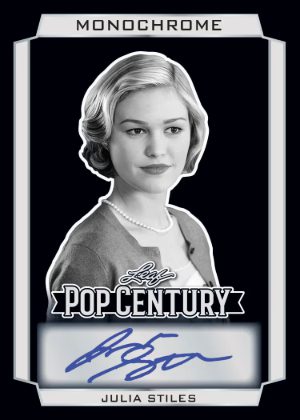 2026 Leaf Metal Pop Century Monochrome Auto Julia Stiles MOCK UP 2026 Leaf Metal Pop Century Monochrome Auto Julia Stiles MOCK UP
