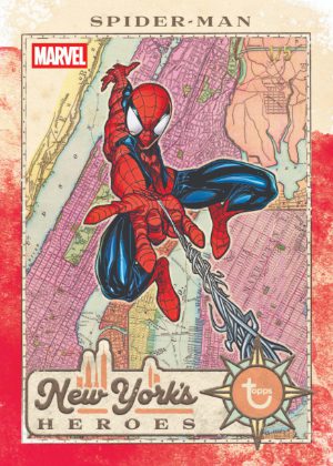 2026 Topps Brooklyn Collection Captain America 85th Anniversary New Yorks Heroes Spiderman MOCK UP