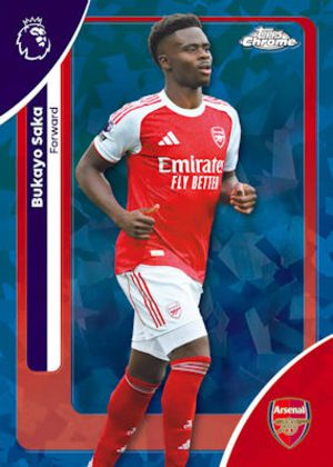 2026 Topps Chrome Sapphire Premier League Base Bukayo Saka MOCK UP