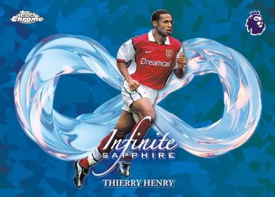 2026 Topps Chrome Sapphire Premier League Infinite Sapphire Thierry Henry MOCK UP