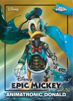2026 Topps Disney Neon Epic Mickey Animatronic Donald MOCK UP 2026 Topps Disney Neon Epic Mickey Animatronic Donald MOCK UP