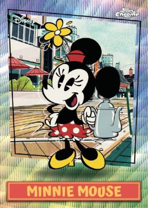 2026 Topps Disney Neon Mickey Shorts SP Minnie Mouse MOCK UP 2026 Topps Disney Neon Mickey Shorts SP Minnie Mouse MOCK UP