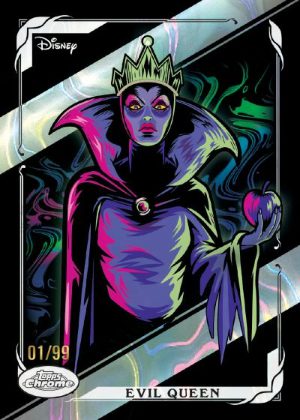 2026 Topps Disney Neon Neon Villains Evil Queen MOCK UP 2026 Topps Disney Neon Neon Villains Evil Queen MOCK UP