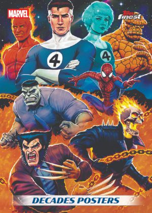 2026 Topps Finest Fantastic Four 65th Anniversary Decades Posters MOCK UP 2026 Topps Finest Fantastic Four 65th Anniversary Decades Posters MOCK UP