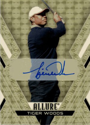 2026 Upper Deck Allure Gold Base Auto Golden Treasures Tiger Woods