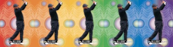 2026 Upper Deck Allure Gold Color Flow Tiger Woods MOCK UP