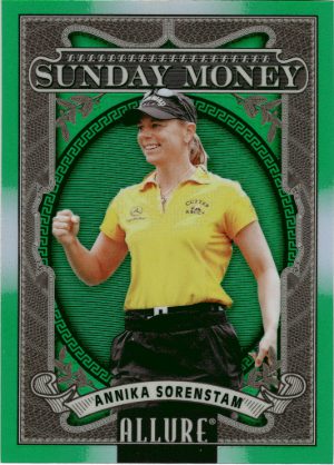 2026 Upper Deck Allure Gold Sunday Money Green Annika Sorenstam