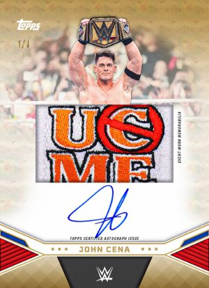 Farewell Tour Auto Jumbo Relics John Cenaa MOCK UP