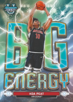 2025-26 Bowman Best University Basketball Big Energy Koa Peat MOCK UP