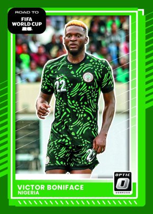 2025-26 Donruss Road to FIFA World Cup 26 Base Optic Victor Boniface MOCK UP