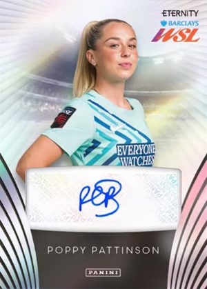 2025-26 Panini Eternity Women's Super League Soccer Auto Black Poppy Pattinson MOCK UP