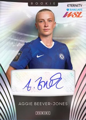 2025-26 Panini Eternity Women's Super League Soccer Auto Rookie Black Aggie Beever-Jones MOCK UP