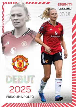 2025-26 Panini Eternity Women's Super League Soccer Debut Red Fridolina Rolfo MOCK UP