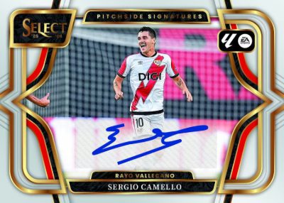 2025-26 Panini Select La Liga Pitchside Signatures Sergio Camello MOCK UP