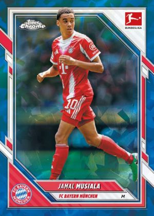 2025-26 Topps Chrome Bundesliga Sapphire Base Jamal Musiala MOCK UP