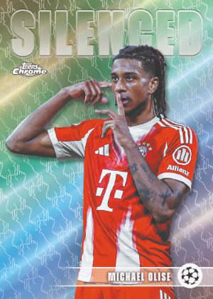 2025-26 Topps Chrome UEFA Club Competitions Soccer Silenced Michael Olise MOCK UP