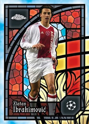 2025-26 Topps Chrome UEFA Club Competitions Soccer The Grail Zlatan Ibrahimovic MOCK UP