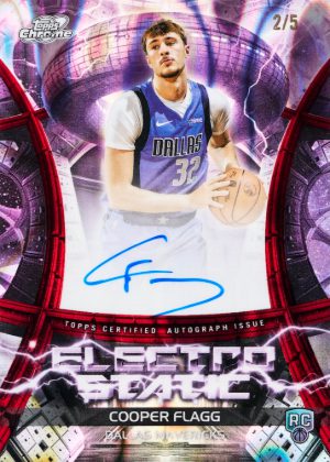 2025-26 Topps Cosmic Chrome Basketball Electro Static Signatures Red Cooper Flagg MOCK UP 2025-26 Topps Cosmic Chrome Basketball Electro Static Signatures Red Cooper Flagg MOCK UP