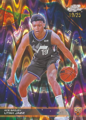 2025-26 Topps Cosmic Chrome Basketball First Light Orange Ace Bailey MOCK UP 2025-26 Topps Cosmic Chrome Basketball First Light Orange Ace Bailey MOCK UP